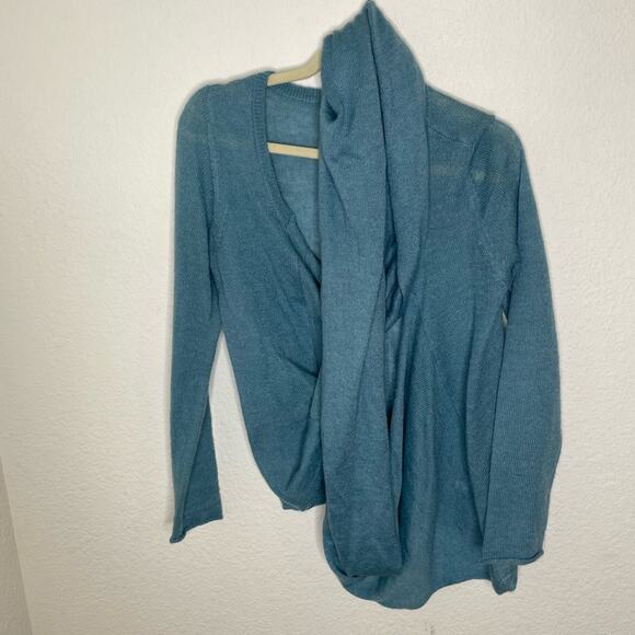 Talbots Blue Wrap Sweater Women’s size S/M - Picture 1 of 6